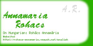 annamaria rohacs business card