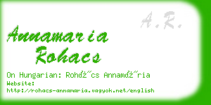 annamaria rohacs business card